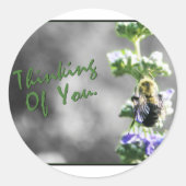 Sticker Rond Pense à toi ! (Devant)