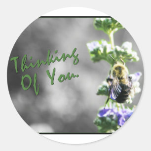 Sticker Rond Pense à toi !