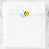 Sticker Rond Penser Positive Abee Positive Mignonne Abee (Sac)