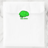 Sticker Rond Penser VERT (Sac)