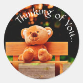 Sticker Rond Pensez à vous (Devant)