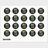 Sticker Rond Pensez comme un proton Restez positif Tableau péri (Feuille)