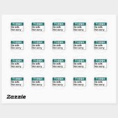 Sticker Rond PENSEZ ÊTRE SÛR Pas Désolé (Feuille)