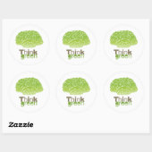 STICKER ROND PENSEZ VERT (Feuille)