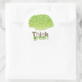 STICKER ROND PENSEZ VERT (Sac)