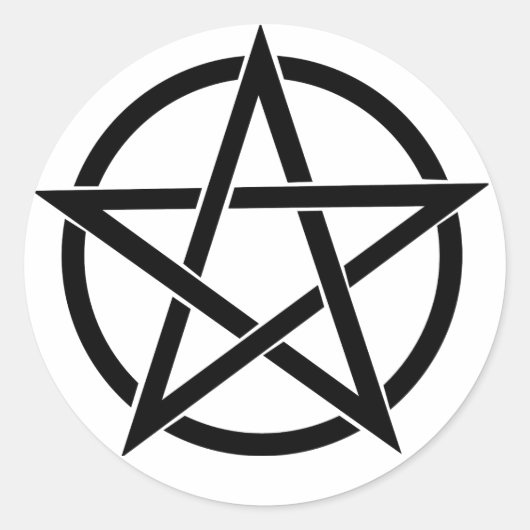 Sticker rond Pentacle (Devant)