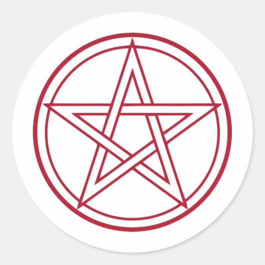 Sticker Rond Pentacle (Devant)