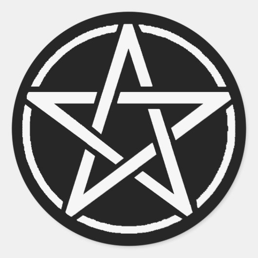 Sticker Rond Pentacle (Devant)