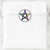 Sticker Rond Pentacle élémentaire (Sac)