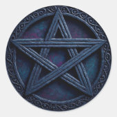Sticker Rond Pentacles4Pagans (Devant)