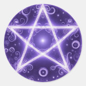 Sticker Rond Pentacles4Pagans (Devant)