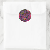 Sticker Rond Pentacles : Violet (Sac)