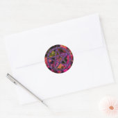 Sticker Rond Pentacles : Violet (Enveloppe)