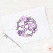 Sticker Rond ♥ Pentagram ♥ (mystique-1) (Enveloppe)