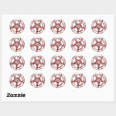 Sticker Rond pentagramme (Feuille)