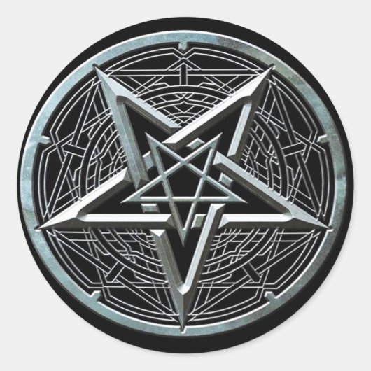 Sticker Rond Pentagramme (Devant)