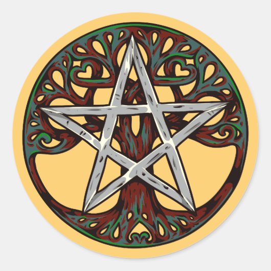 Sticker Rond Pentagramme (Devant)