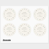 Sticker Rond PENTES D'HIVER Vacances (Feuille)