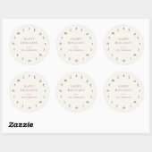 Sticker Rond PENTES D'HIVER Vacances (Feuille)