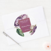 Sticker Rond Peony Perfume Label (Enveloppe)