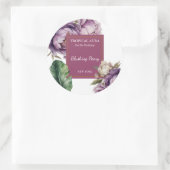Sticker Rond Peony Perfume Label (Sac)