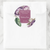 Sticker Rond Peony Perfume Label (Sac)
