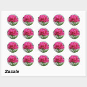 Sticker Rond Peony rose (Feuille)