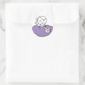 Sticker Rond Pepe et Lulu (Sac)