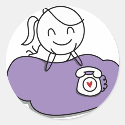 Sticker Rond Pepe et Lulu (Devant)