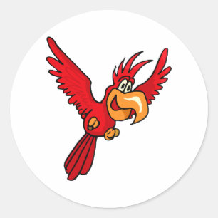 Sticker Rond Pepe Parrot