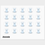 Sticker Rond Pépinière sur mesure (Feuille)