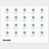 Sticker Rond Pepperment Memorial Funeral Seed Packet (Feuille)