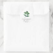 Sticker Rond Pepperment Memorial Funeral Seed Packet (Sac)
