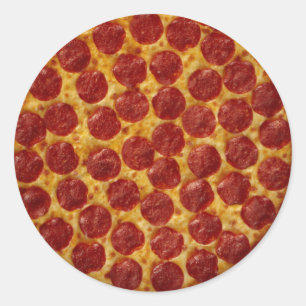 Sticker Rond Pepperoni Pizza
