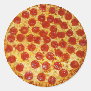 Sticker Rond Pepperoni Pizza