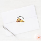 Sticker Rond Pepperoni Pizza (Enveloppe)