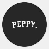 Sticker Rond Peppy (Devant)