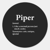 Sticker Rond Per Definition  (Devant)