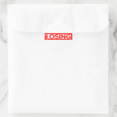 Sticker Rond Perdre le timbre (Sac)