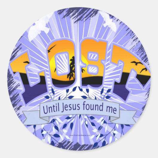 STICKER ROND PERDU (Devant)