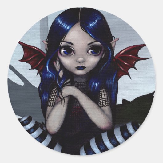 Sticker Rond "Perdu...Sticker .but Not Worry" (Devant)