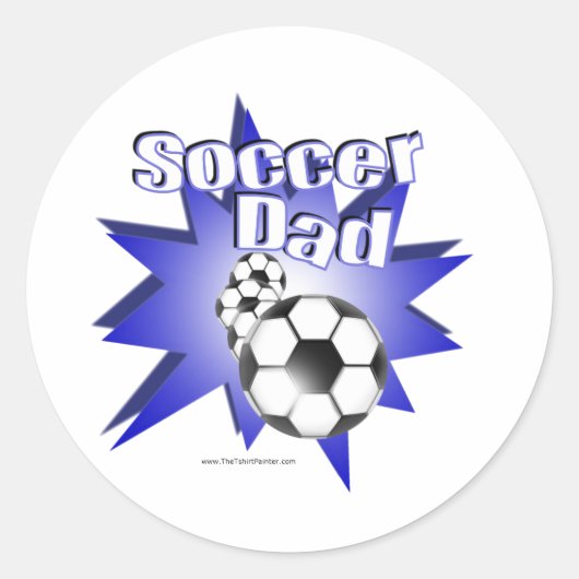 Sticker Rond PÈRE de football (Devant)