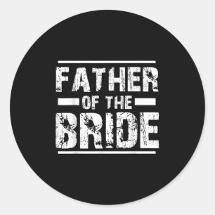 Sticker Rond Père De La Fête De Mariée Mariage