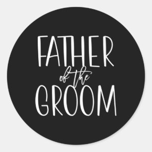 Sticker Rond Père De La Groom Mariage Groupe Mariage Bri