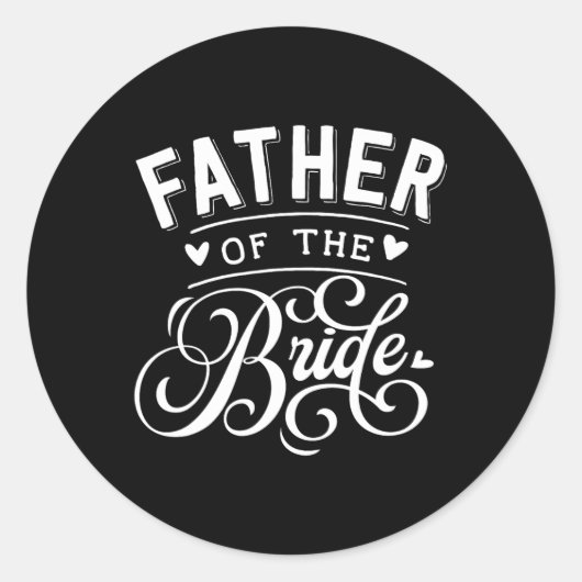 Sticker Rond Père de la mariée (Devant)