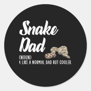 Sticker Rond père de serpent