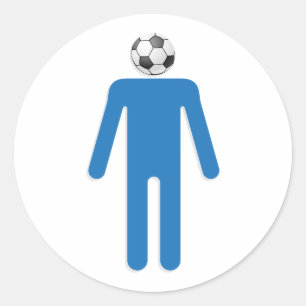 Sticker Rond Père de Soccer