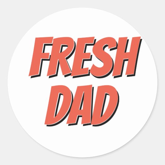 STICKER ROND PÈRE FRAÎCHE (Devant)
