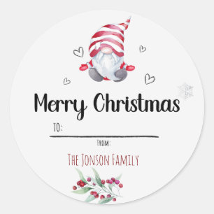 Sticker Rond Père Noël