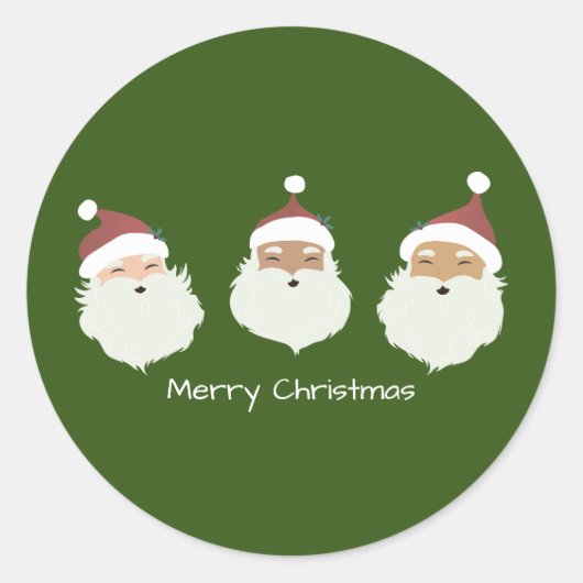 Sticker Rond Père Noël (Devant)